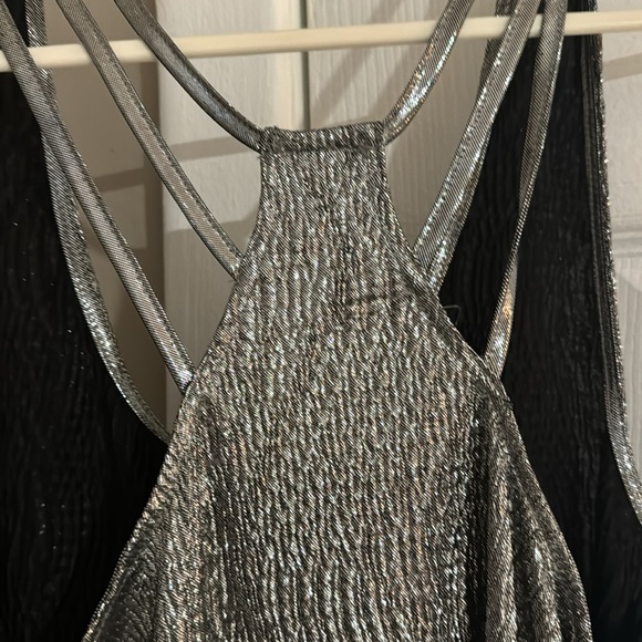 NWT Rock & Republic size small shiny silver top - Picture 5 of 8